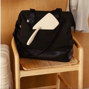 BÉIS | Convertible Mini Weekender in Black Croc